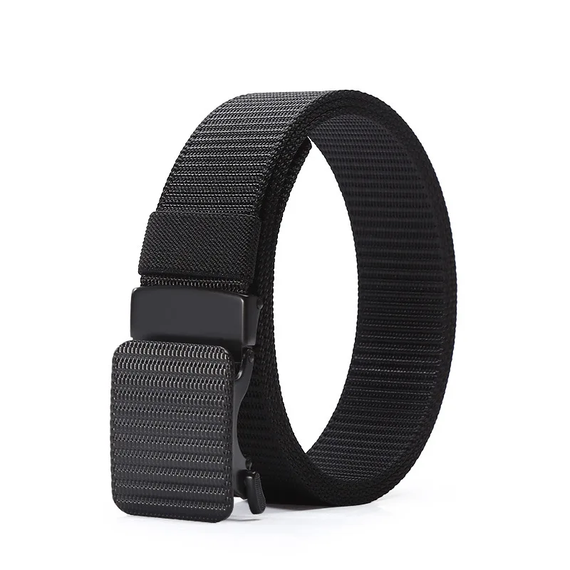 Wholesale New Arrival Comfortable Quick Release Tank Pattern Automatic Buckle Polyester Web Belt for Young People Hiking Camping