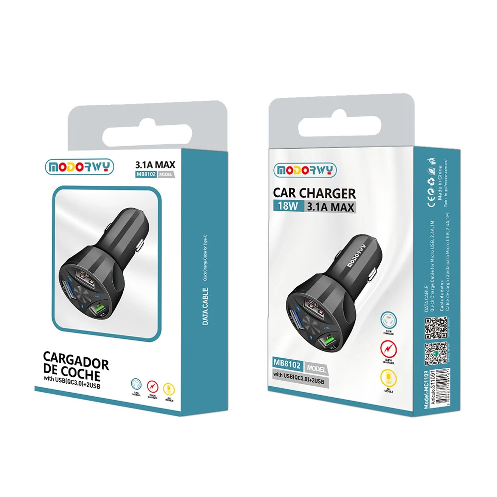 MODORWY Anker USB C Car Charger 50W 2-Port PIQ 3.0 Fast Charger Adapter PowerDrive+ III Duo with Power Delivery for iPhone 13/13