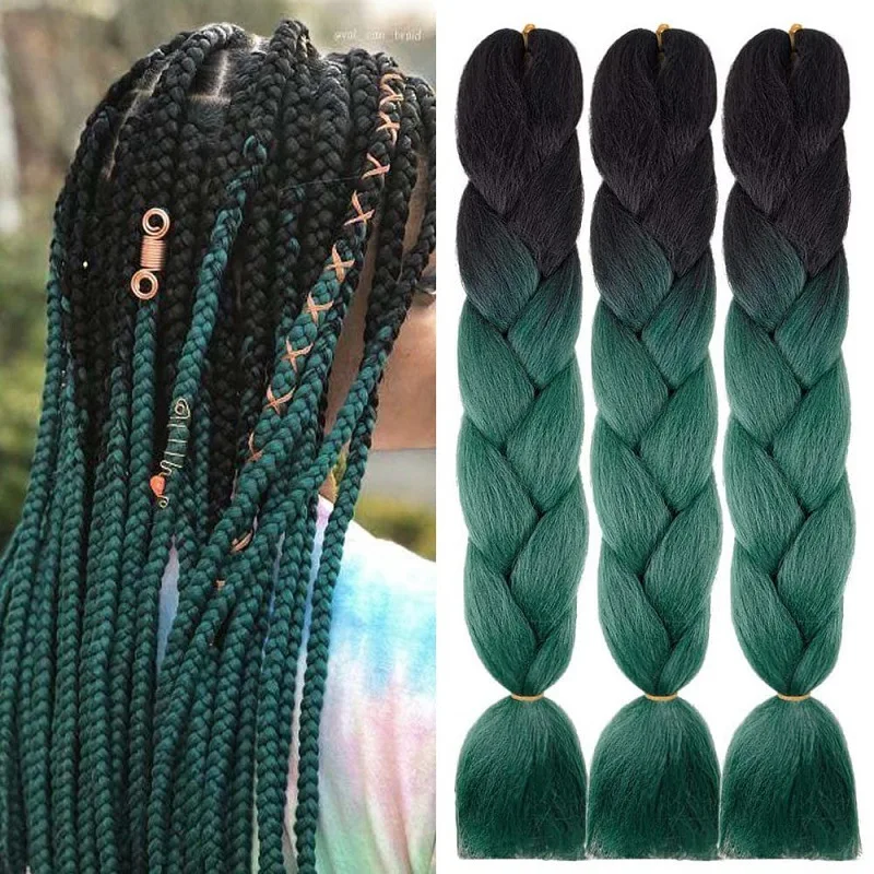 Wholesale Price Jumbo Braid Hair Synthetic Ombre Color Jumbo Twist Crochet Braid