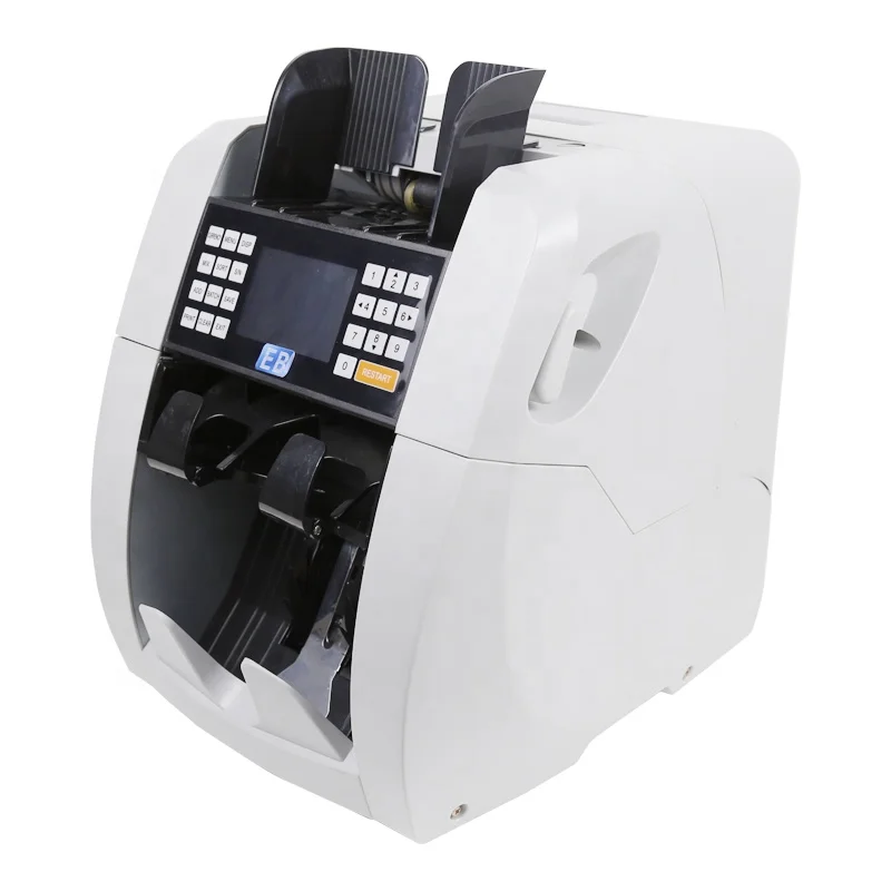 BS-8800-3 1+1pocket cash bill Counter and sorter USD INR EURO Value Mix Banknote Sorting machine money Detector