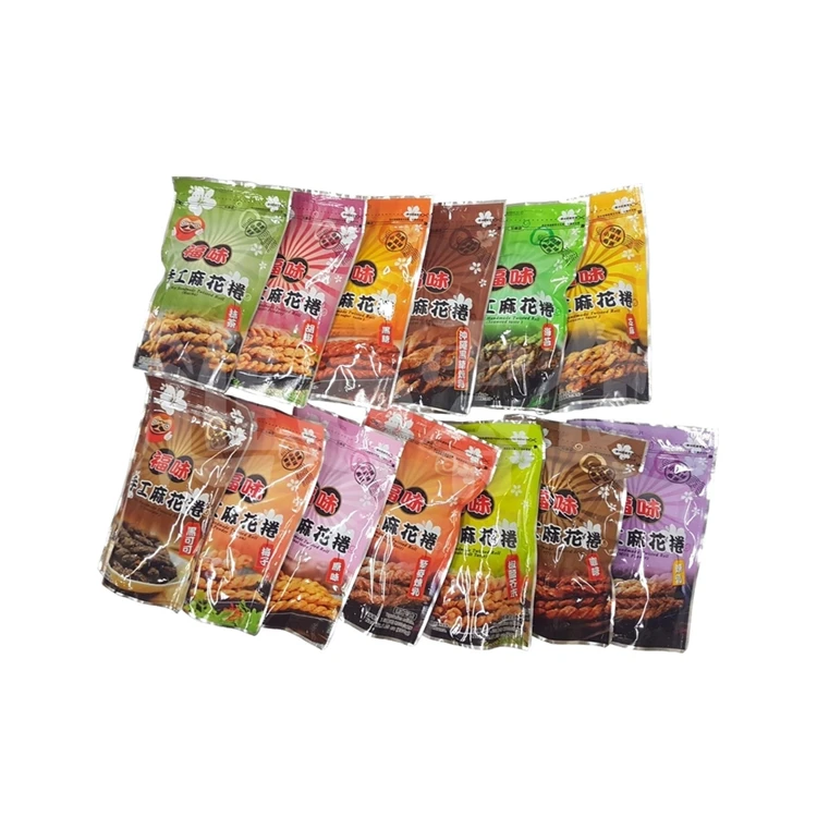 Top Quality Low Price supplier Dry food cereals twisted rolls flour  palm oil sucrose  biscuits and snacks