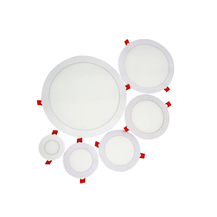 Round LED  Panel Light Ceiling Light IP44 Factory LED Lamp downlight AC85 265V 3W  6W Luminous Body Lamp