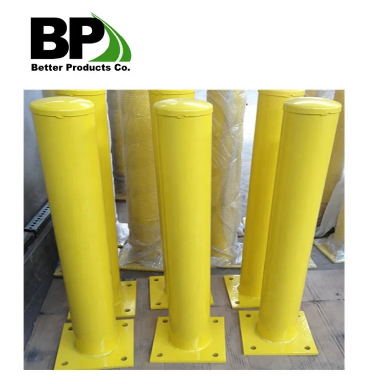 Removable steel parking barrier post
