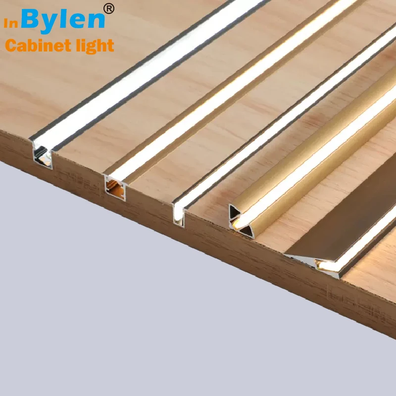 Furniture Light PIR Sensor Under Cabinet Lighting 3000K 4000K 6000K LED Shenzhen Frosted Glass 90 Modern Aluminum Profile 50000