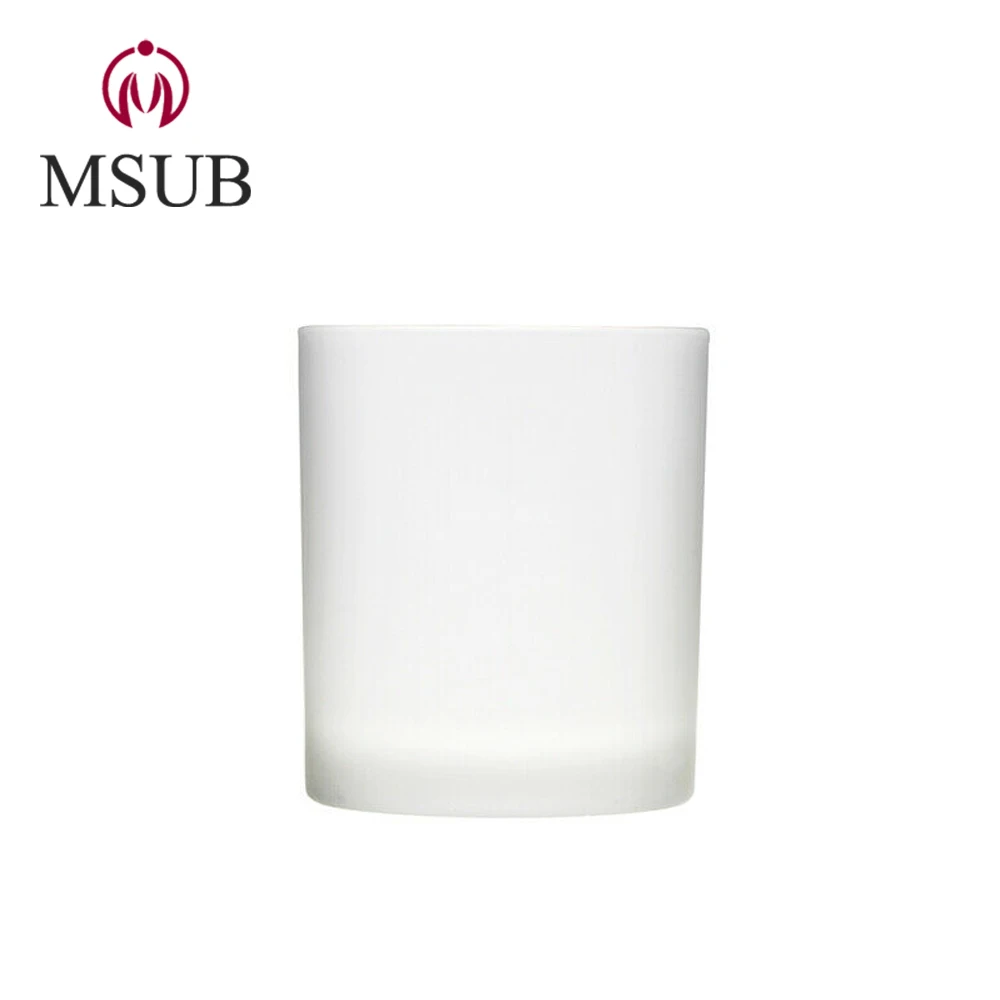 
8oz , 10oz sublimation clear glass mug with straw and lid 