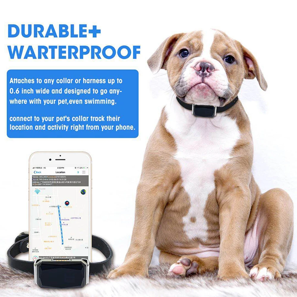 Anti-lost waterproof dog GPS tracking device G12P GSM sim card pet GPS tracker for small animals