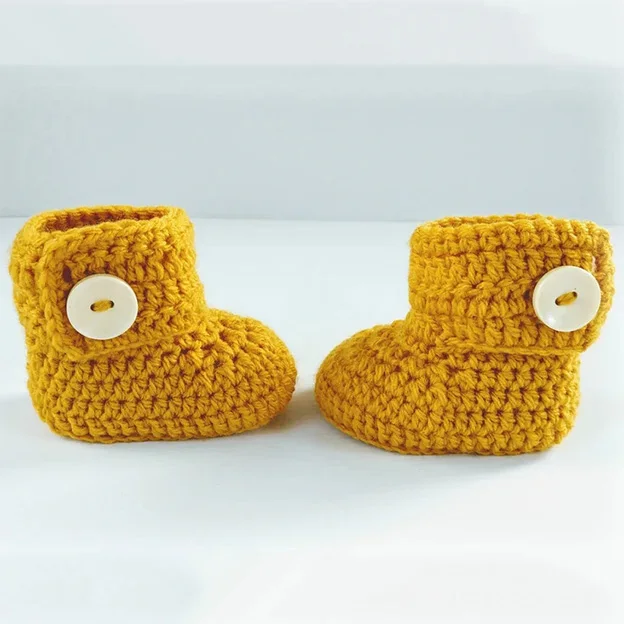 Y-Z Handmade Crochet Knit Soft Newborn Baby Modern Cotton Booties Shoes Socks for Baby Girl