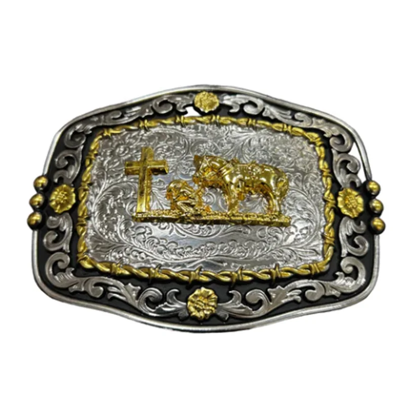 Customizable belt hardware design your own logo western metal pin belt buckle private label for sale buckle for mens belt