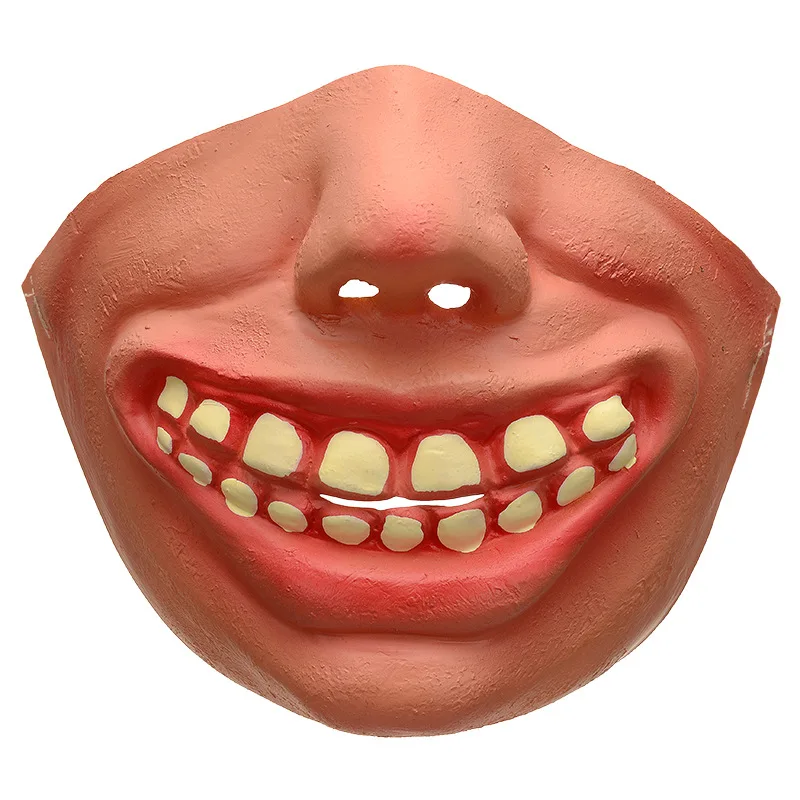 latex mask half face mask Halloween party masquerade props