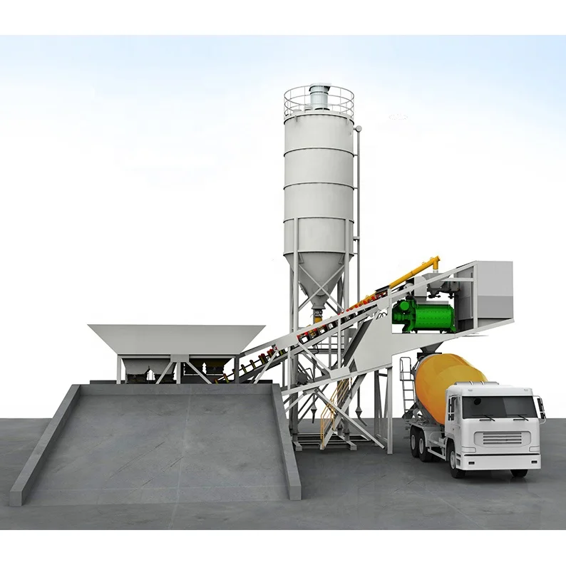China new mini Concrete batching plant HZS06 With Factory Price