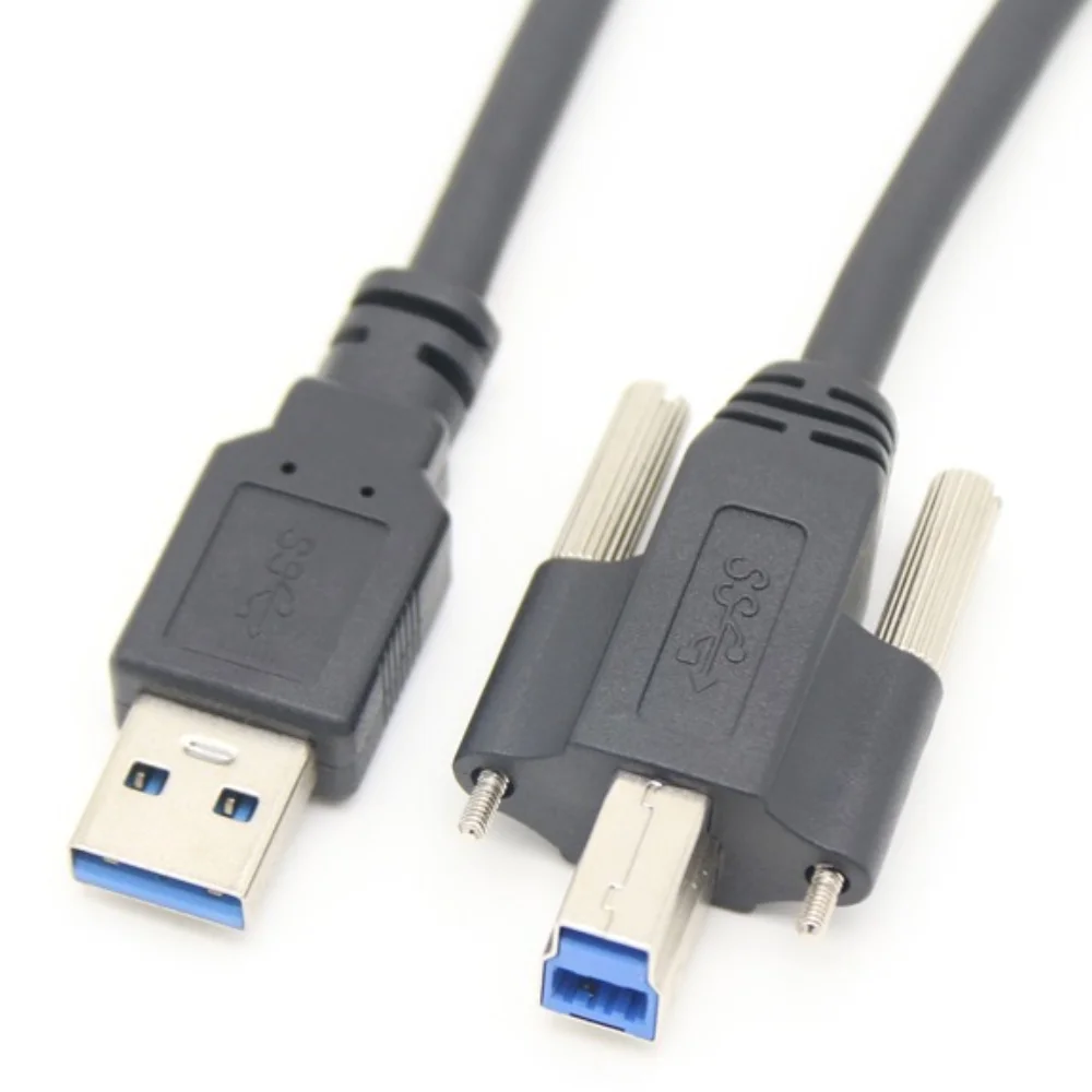 Изготовленный на заказ кабель промышленный с USB 3 0 BM к AM соединительный винтовым замком