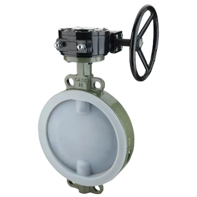 2025 Hot Sales Manual/Pneumatic High Quality DN80 Lining Fluorine Clip-on Butterfly Valve