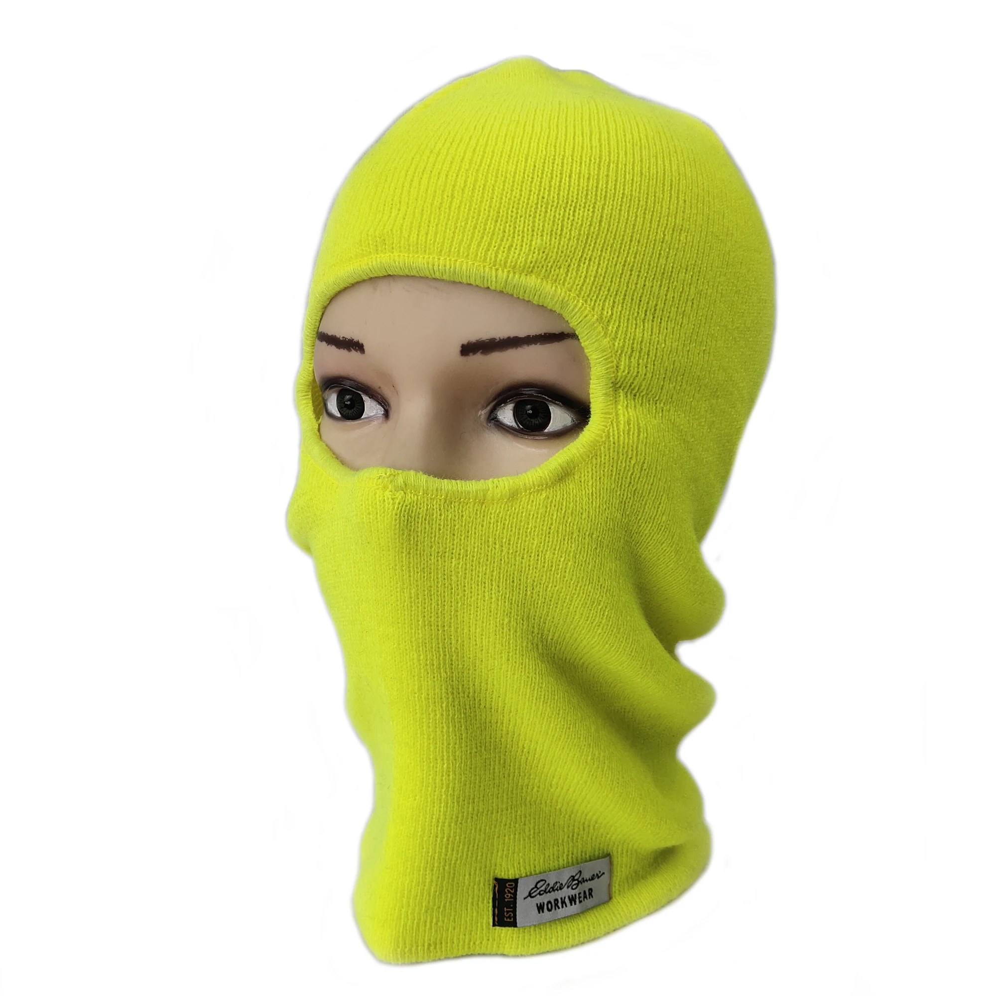 promotional acrylic knit one hole elastic balaclava beanie hat