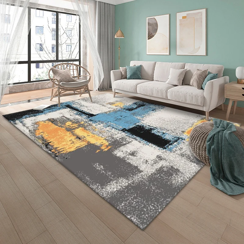Nordic Europe  2023 New Design Modern Abstract 3D Print  Cheap  carpets and rugs for Living Room and bedroom