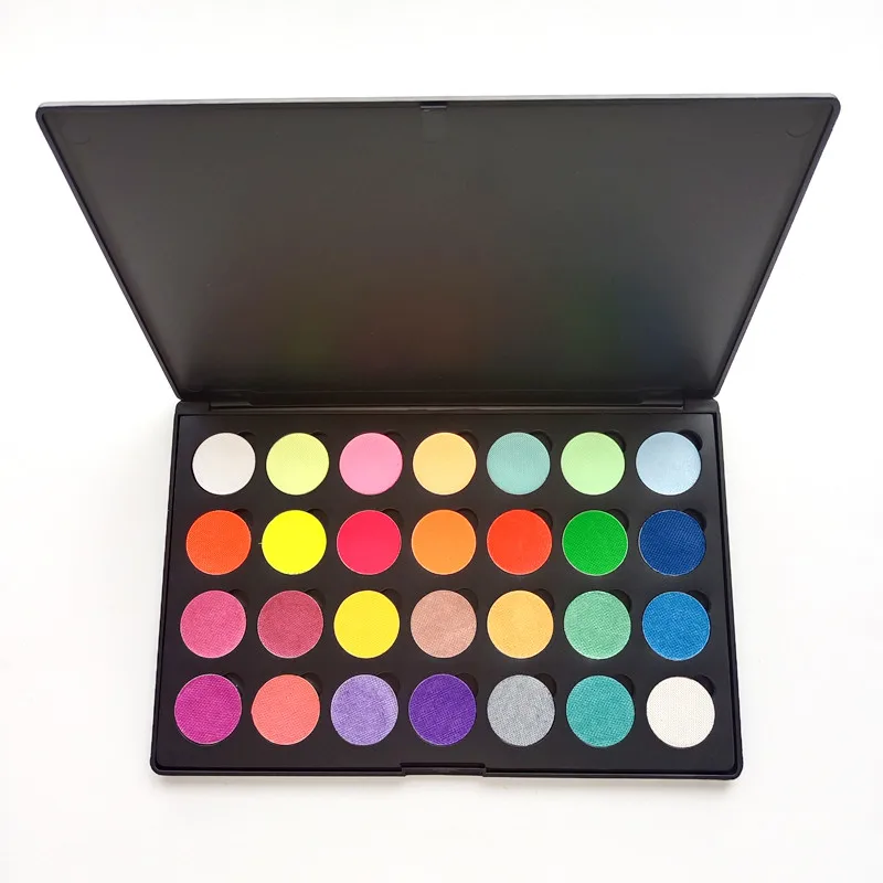 Hot Sale 28 Colors Professional Face Painting Water Activated Eyeshadow Eyeliner Paint Palette