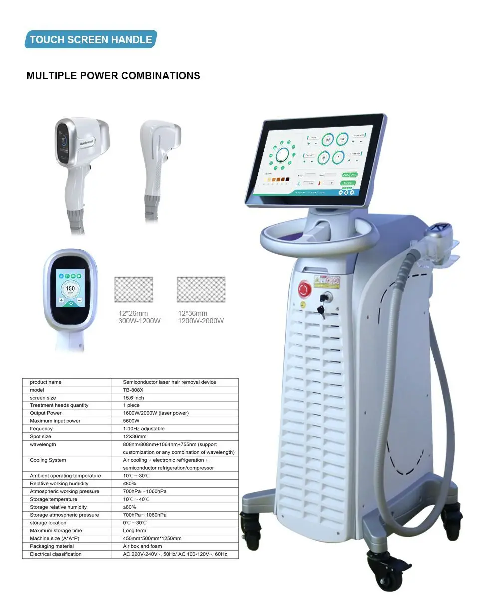 2000w Depiladora Laser Portatil Profesional Professional Hair Removal Machine