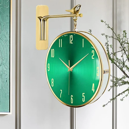 Metal Electroplating Leather Decoration Interior Design Home Decor Hanging Pendulum Living Room Wall Art