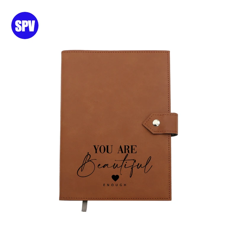 Supernova laserable leatherette journal customize logo notebooks for laser engraving