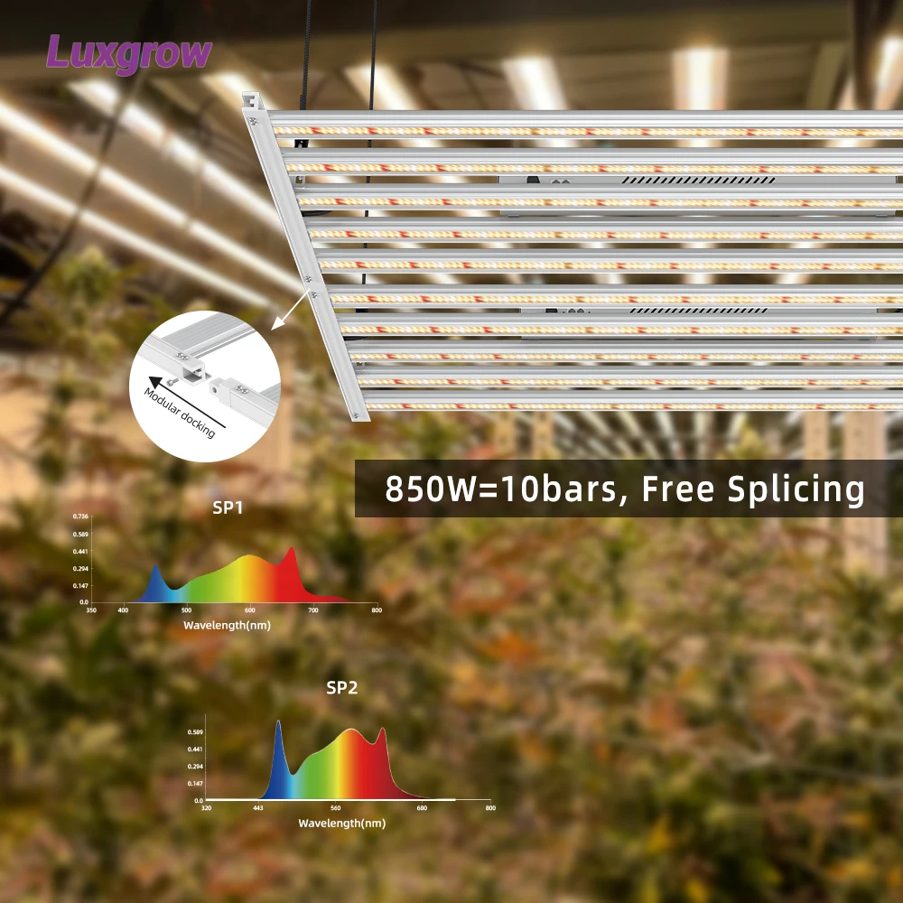 Vertical Farm Horticulture 4x4 4x6 Cover 6/10/12/15 Bars Grow Light Full Spectrum Dimmable 1200w 1000w 650w 850w LED Grow Light