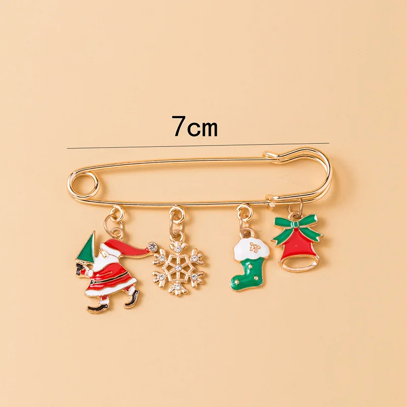 Christmas brooch lapel pins cute unisex pins kids with nice craft good quality for holiday
