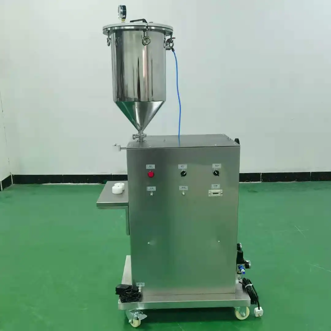 gel viscous cosmetic cream prefilled filler semi automatic plastic manual syringe filling machine