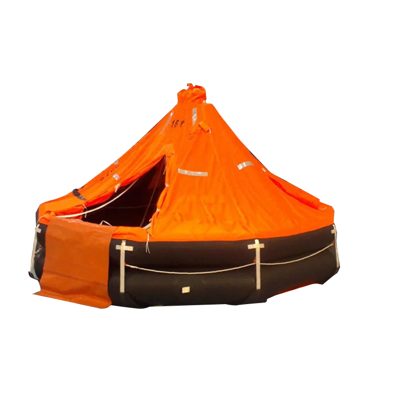 Marine D Type Life Raft Inflatable Davit Launched Liferaft with Emergency Pack Chinese Supplier