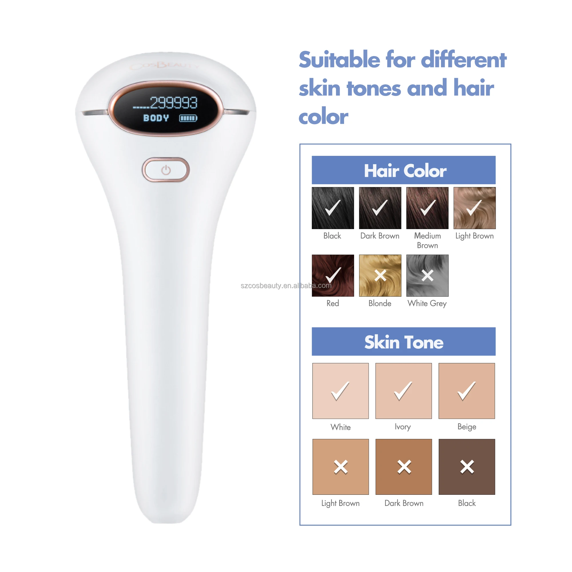 COSBEAUTY home use IPL permanent Hair removal laser beauty equipment hair removal laser device