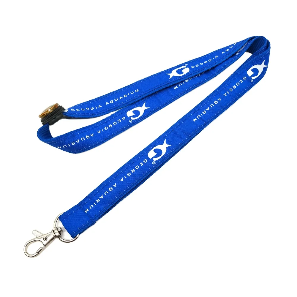 Cheap Jacquard Polyester Lanyard Custom Woven Logo Embroidered Key Short Lanyard