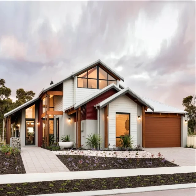 Luxury Light Prefabricated Steel Strecture Townhouse Villa
