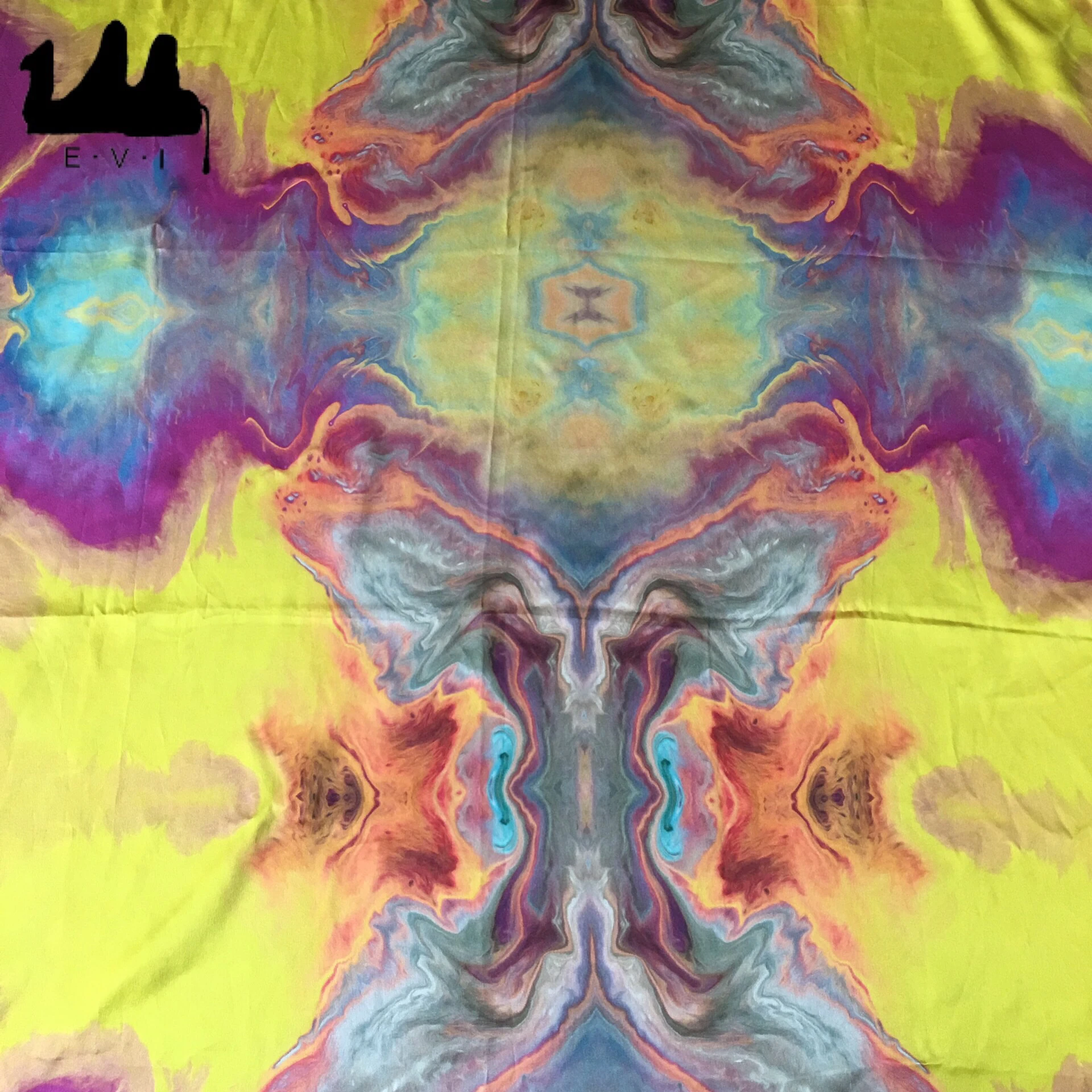 100%  digital printed silk fabric
