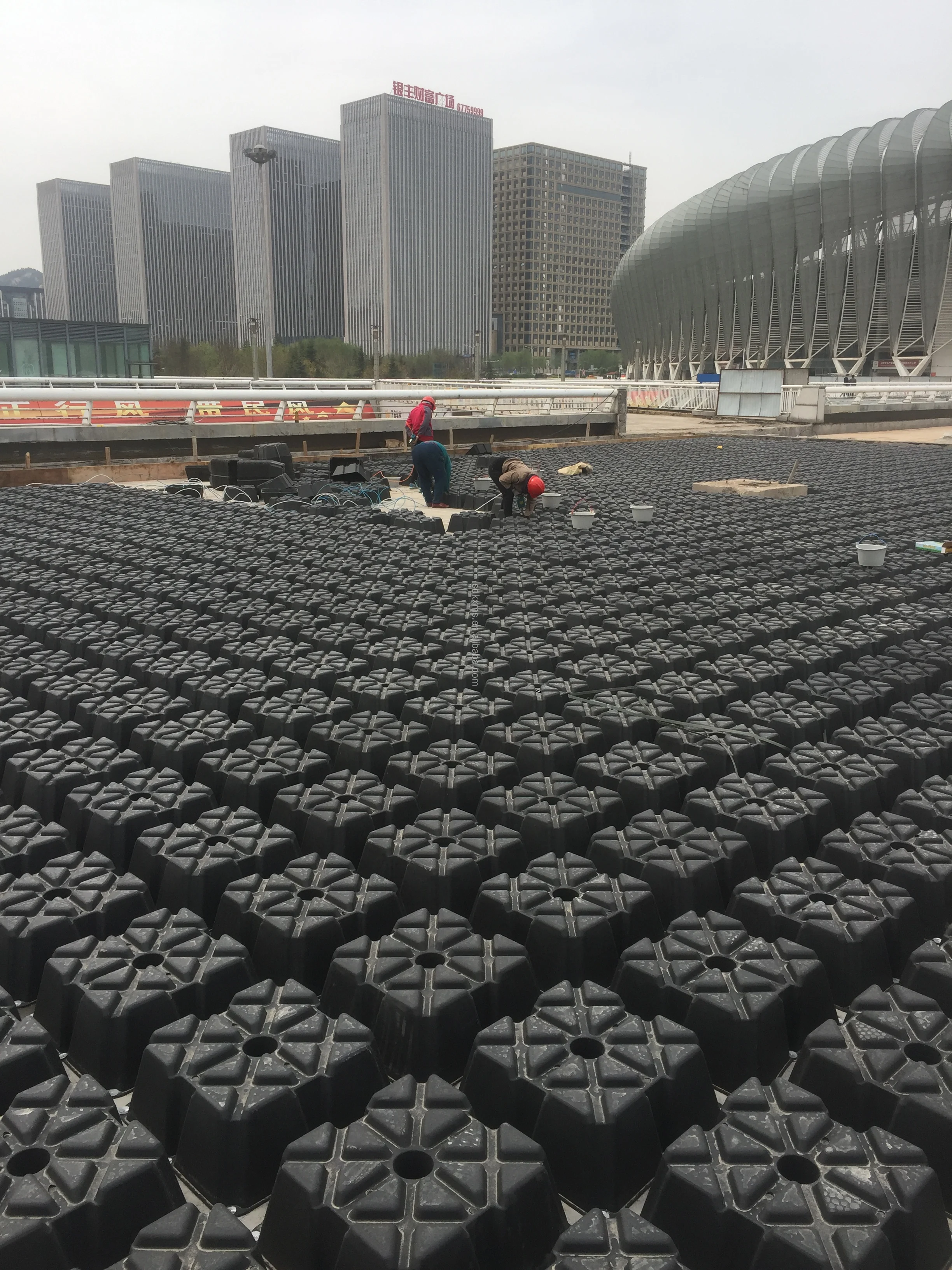 Building Roof Reusable Waterproof Plastic Formwork Waffle Slab Formwork Systems For Concrete
