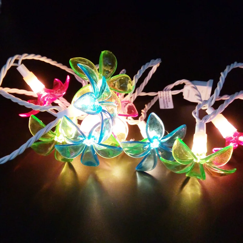 Petal string light 10 Leds warm white for spring and summer Decoration
