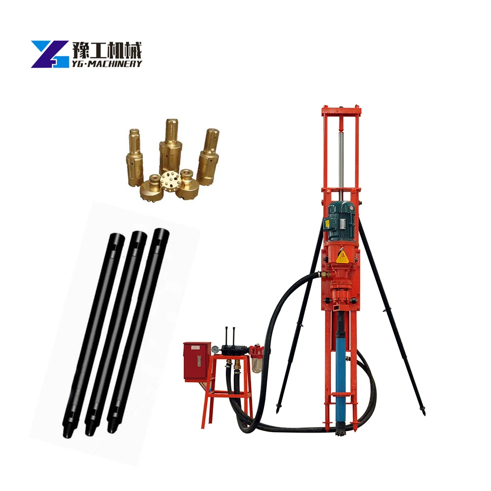 China Factory Air Compressor  Dth Small Dth Drilling Rig for sales