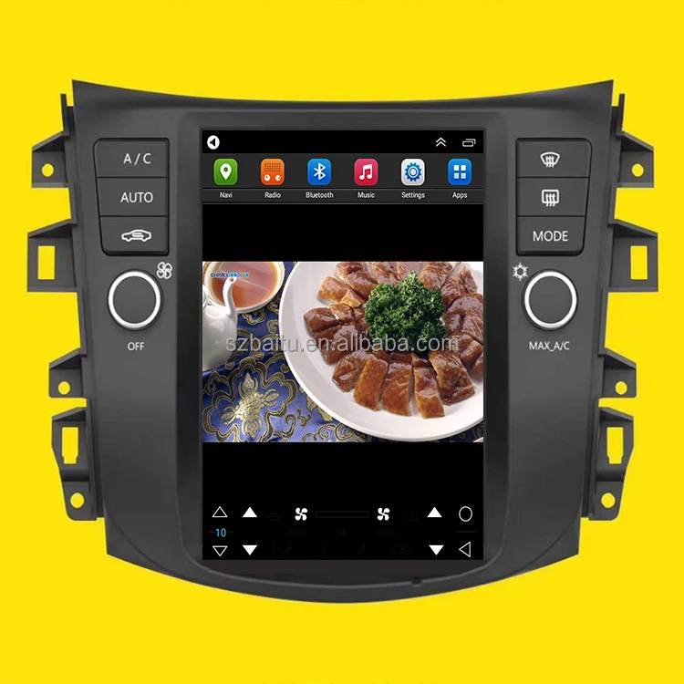 Style like Tesla screen 10.4-inch DVD Android navigation multimedia radio Car Radio Player for Nissan Navara Terra 2018