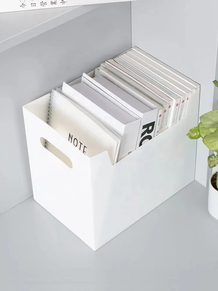 Manufacture PP office file organizer desktop multifunctional foldable clothes stationery plastic storage box