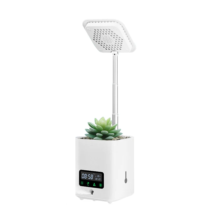 Liweida  Smart Mini Garden Indoor Grow Light Height Adjustable Flower Pots & Planters With Humidifier Air Purifier Alarm clock