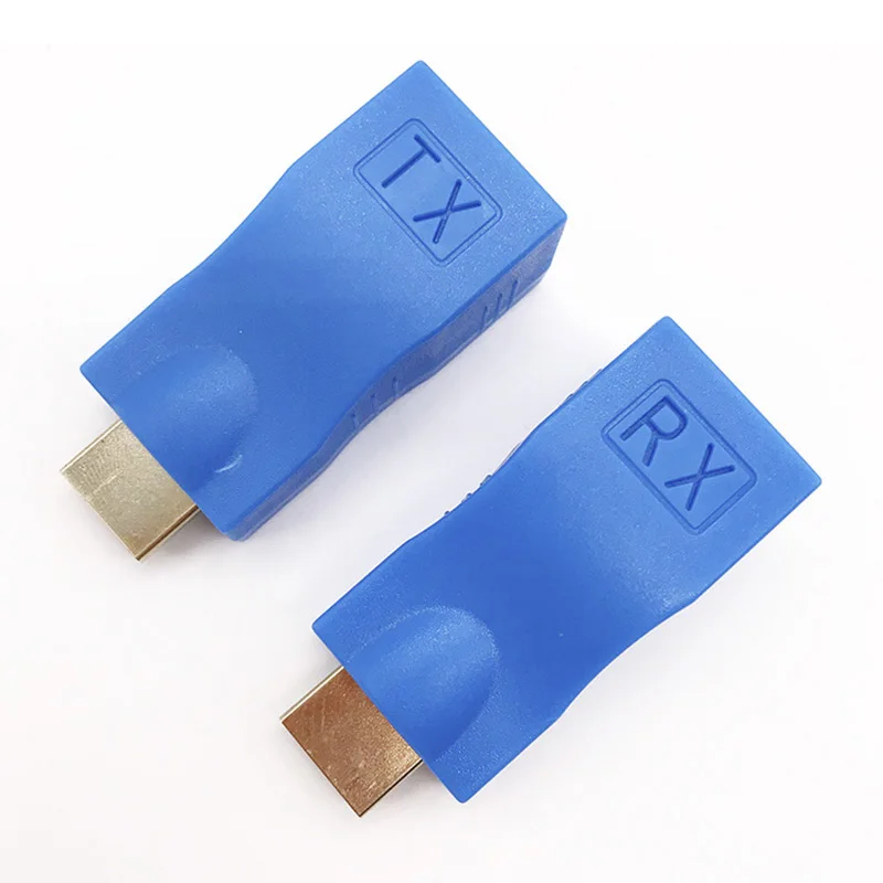 Сетевой удлинитель HD 30 м передатчик и приемник адаптер V1.4 RJ45 CAT5E CAT6 Ethernet LAN 1080P