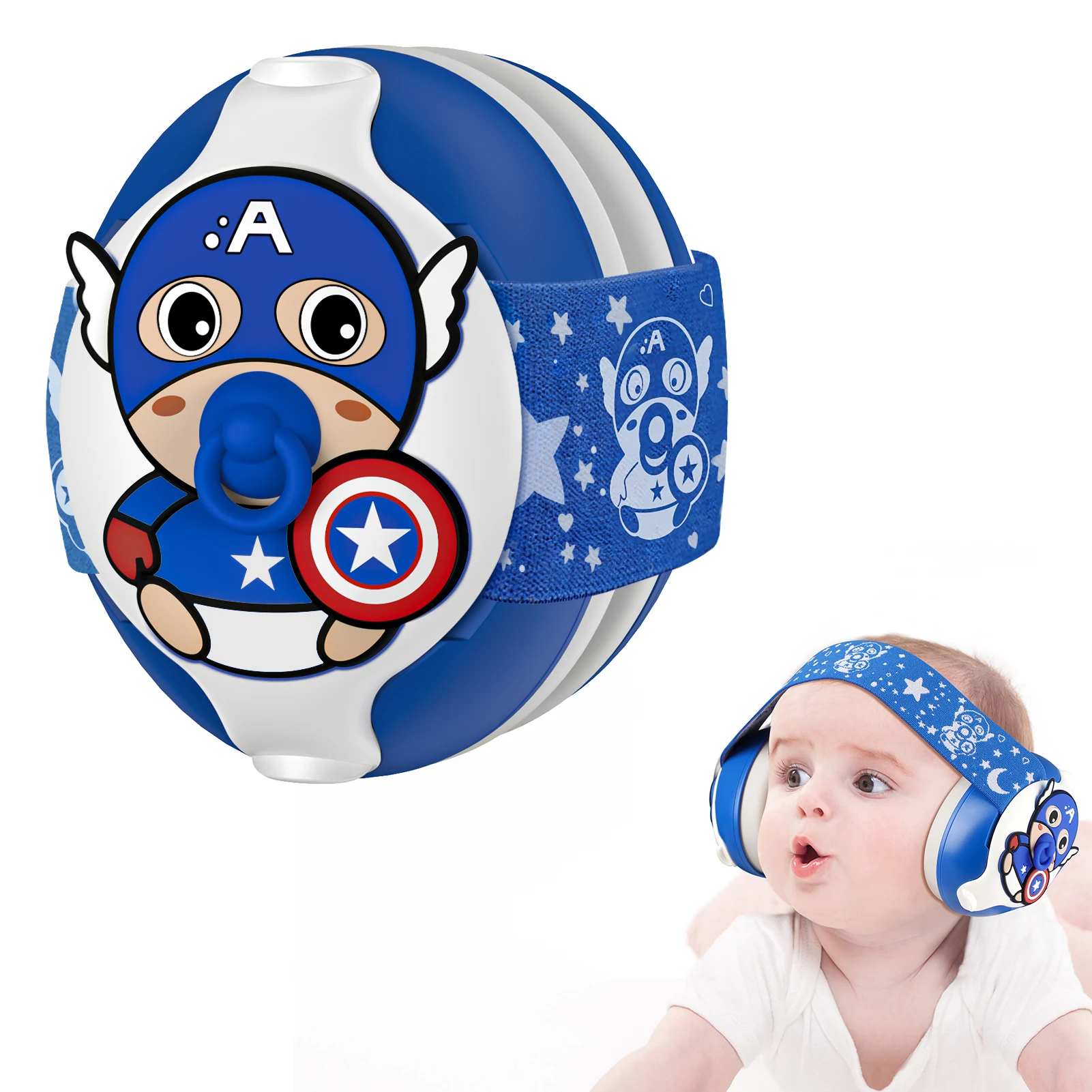 Custom Hearing Protection Baby Ear Defend 25dB Noise Cancelling Kids Ear Protection Headphones Soft Safety Babi Earmuff
