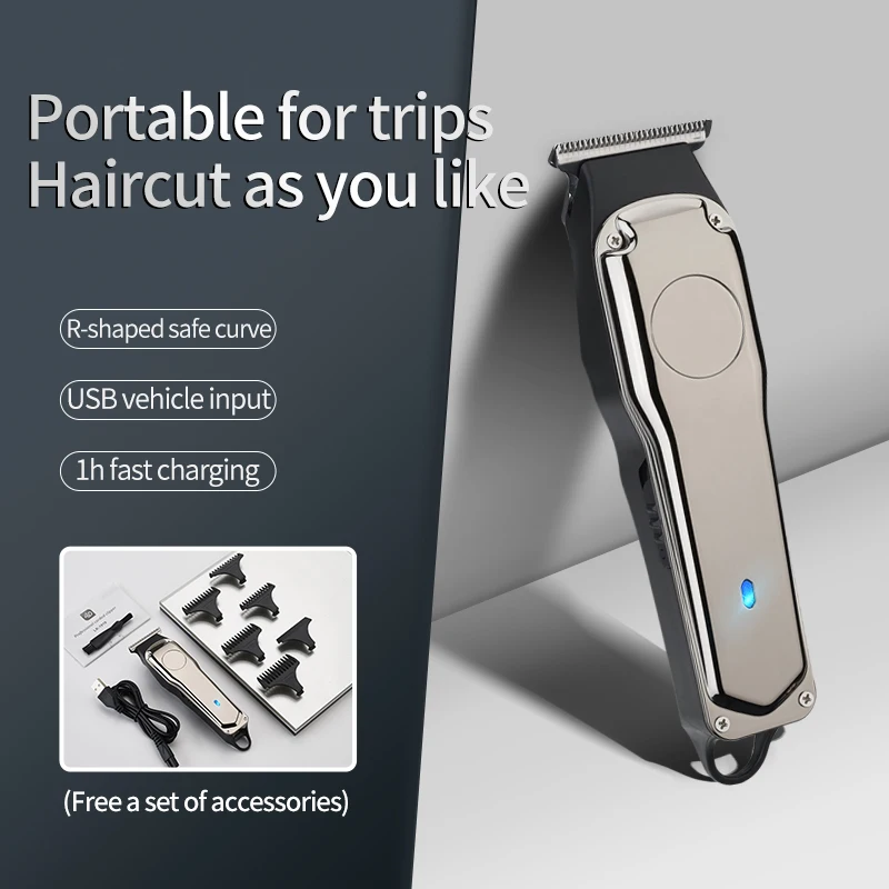 2021 Electric Rechargeable Cordless Hair Trimmer Professional Hair Clipper