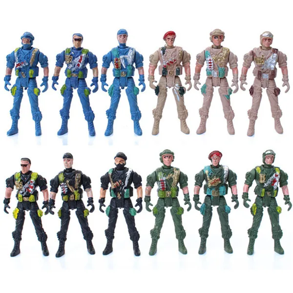 Wholesale Action Figure Toy  High Quality Plastic  painting plastic soldiers