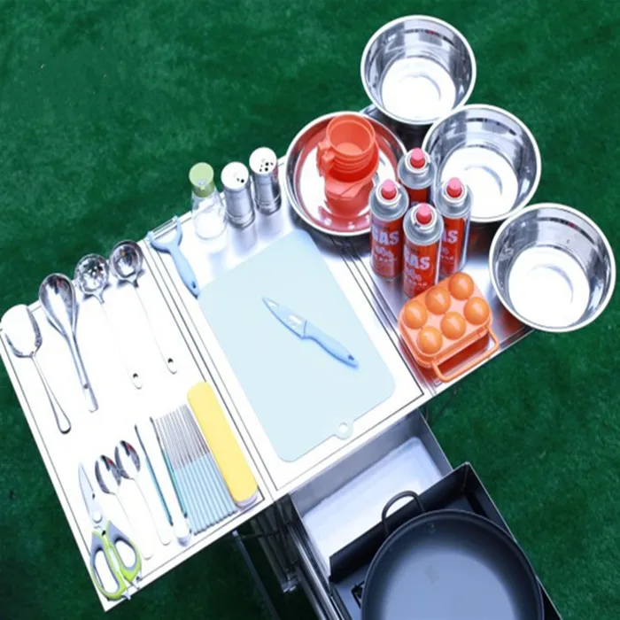  Китайский прицеп для кемпинга мобильная кухня из нержавеющей стали хорошего качества