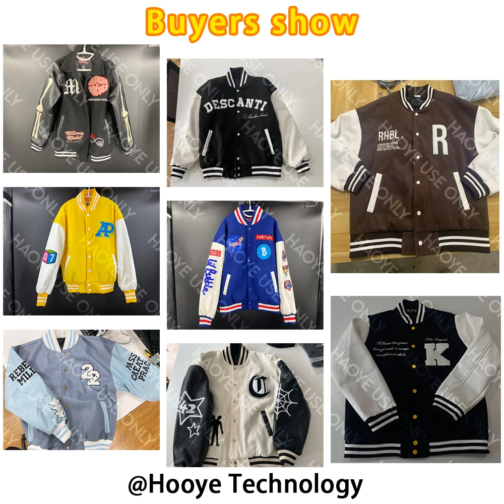 Custom Design Leather Sleeves Chenille Embroidery Mens Baseball Clothing Letterman Varsity Jackets For Men