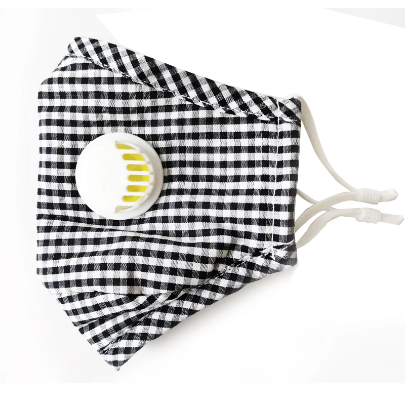 Оптовая продажа, модная черная хлопковая Тканевая маска, многоразовая моющаяся противотуманная Пылезащитная крышка рта