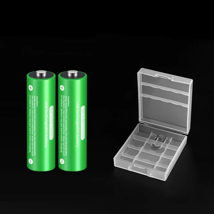 High Capacity 3400mWh AA Li-Ion Rechargeable Battery 4pcs/Box 1.5V Cylindrical 3400mWh Lithium Ion battery for Toys
