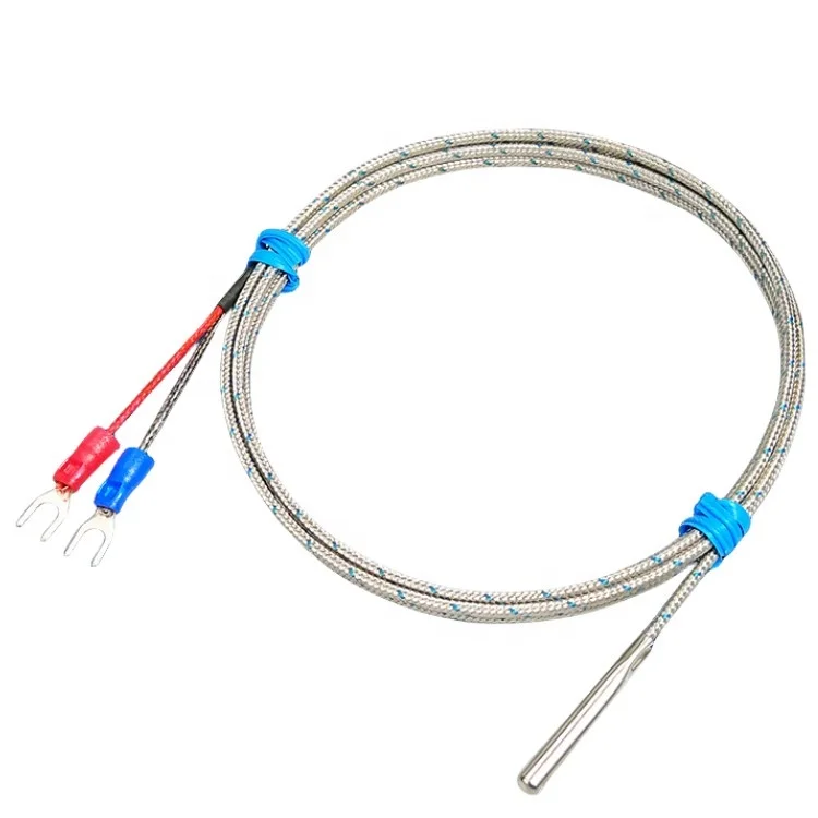 Probe thermocouple K type electric couple simple temperature probe E type needle temperature sensor wire small cylinder