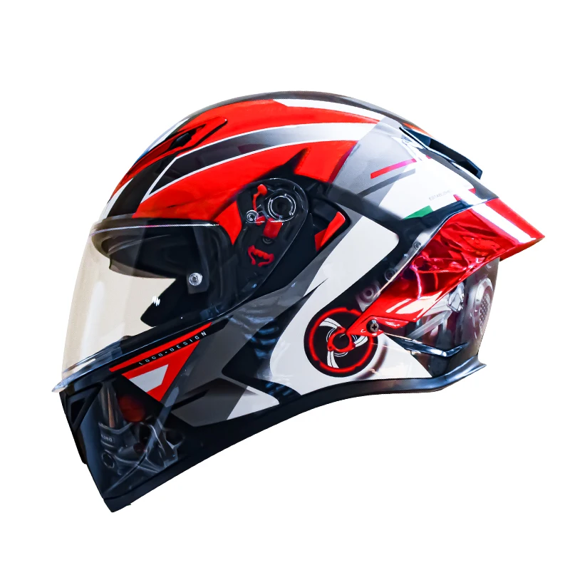 Full Face Smart Bluetooth Racing Motorbike Adult Motocross Helmet Riding Motorcycle Accessories Helmets With Bluetooth