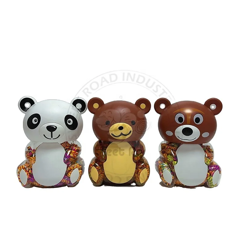 Halal Cartoon Tattoo Chewing Gum Bubble Gum in Bear Jar