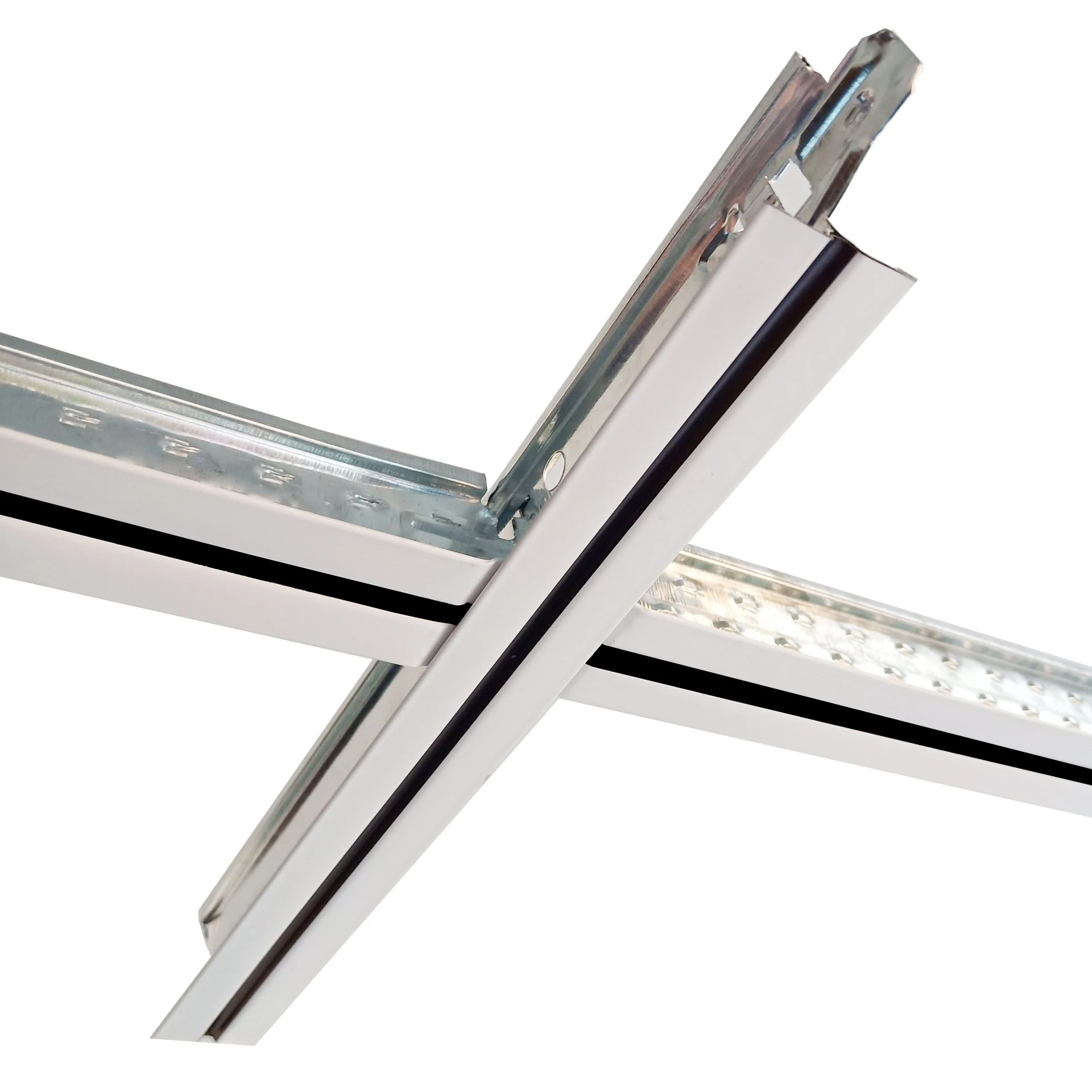 Galvanized white color Ceiling t grid Components main tee cross tee suspended ceiling keel frames for mineral wool ceiling
