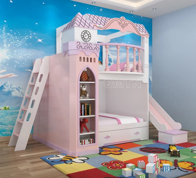 New Arrival kids furniture fantasy children beds  princess single bed girls  single bunk bed double