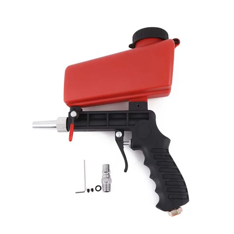 Hand-held Rust Preventive Sprayer Sandblaster Machine Air Sanding Pneumatic Blasting Iron Removal Glass Mirror Etching